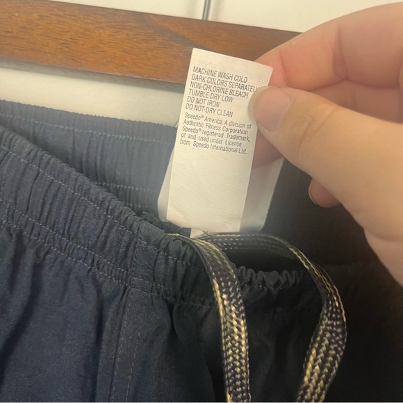 New Vintage Speedo Swim Shorts Trunks Mens SZ large Mesh Lined 2001 Blue - Picture 5 of 6